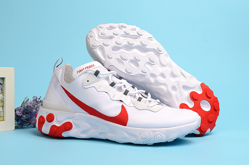 Nike Undercover 55 White Red Shoes - Click Image to Close